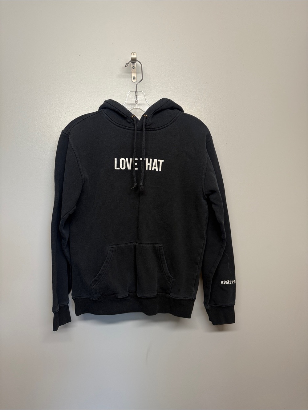 Sisters LOVE THAT Black Pullover Hoodie
